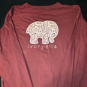 Long-sleeve Ivory Ella Pocket T-shirt